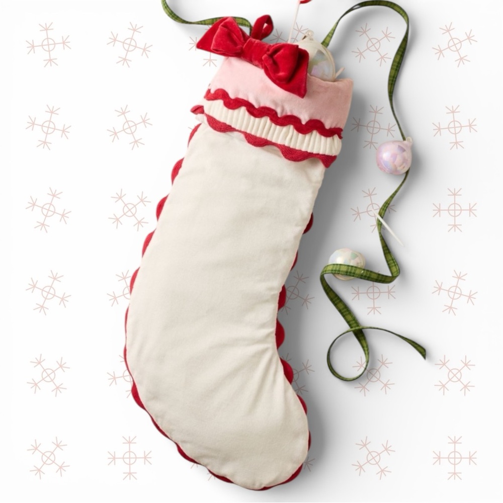 Anthropologie Annabelle Stocking in Red/Pink |NWT